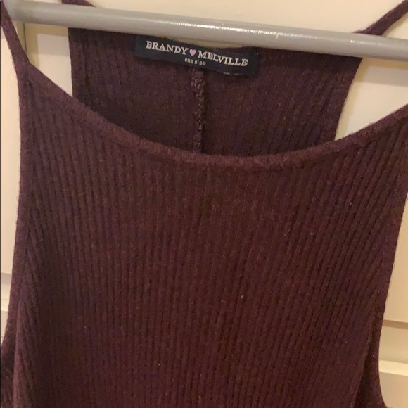 Maroon Brandy Melville Tank - Picture 3 of 4